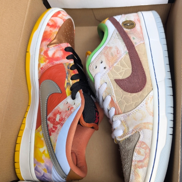 Nike Other - Nike Multicolor Sneakers with Red and Yellow Accents